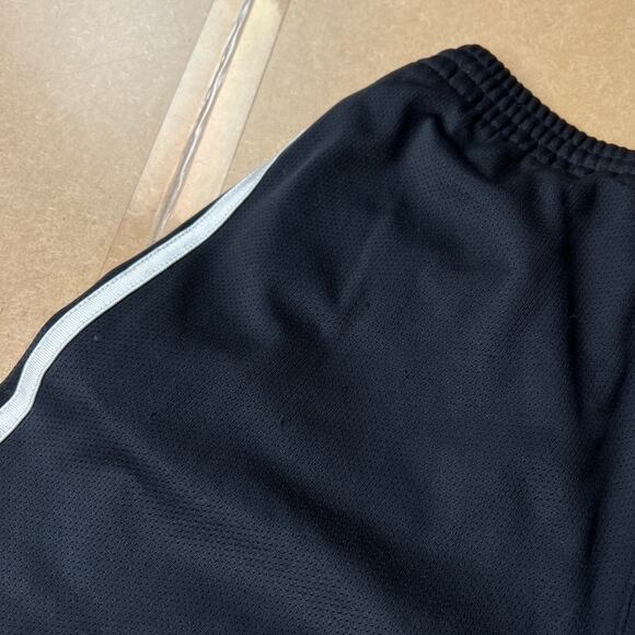 Adidas Black Track Sweatpants Wide Leg Bottoms Size XL Stripe - Picture 7 of 8